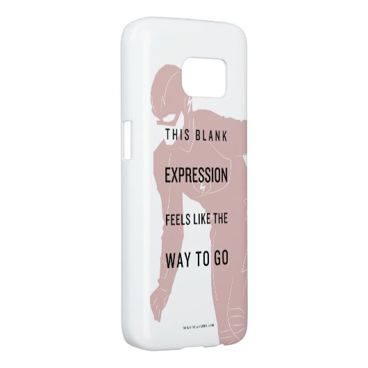 De flits | "Blanco uitdrukking" Citaat Silhouette Case-Mate Samsung Galaxy Hoesje (Back/Rechts)