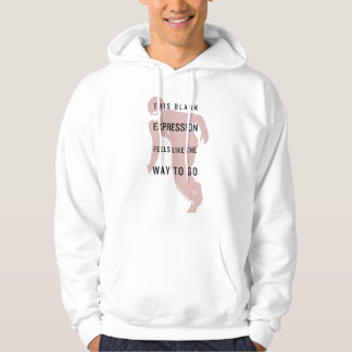 De flits | "Blanco uitdrukking" Citaat Silhouette Hoodie
