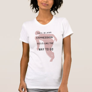 De flits   "Blanco uitdrukking" Citaat Silhouette T-shirt