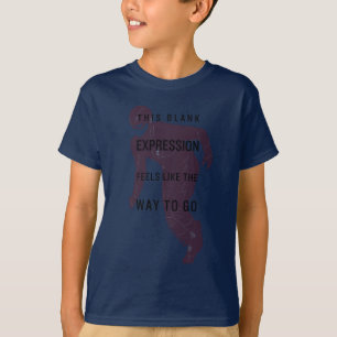De flits "Blanco uitdrukking" Citaat Silhouette T-shirt