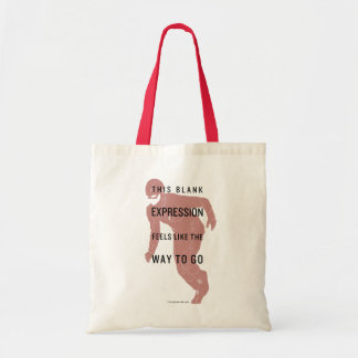De flits | "Blanco uitdrukking" Citaat Silhouette Tote Bag