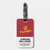 De flits | "blikseminslag" bagagelabel (Achterkant verticaal)