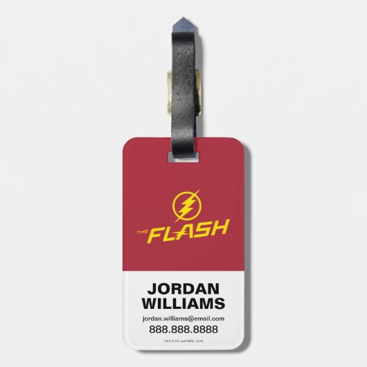 De flits | "blikseminslag" bagagelabel (Achterkant verticaal)