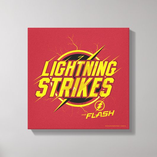 De flits | "blikseminslag" canvas afdruk (Voorkant)