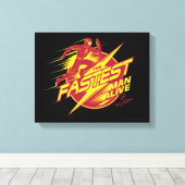 De flits | De snelste Man leeft Canvas Afdruk (Insitu (Houten vloer))