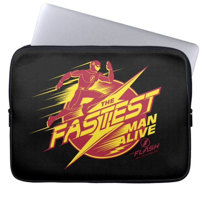 De flits | De snelste Man leeft Laptop Sleeve (Voorkant)