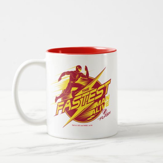 De flits | De snelste Man leeft Tweekleurige Koffiemok (Links)