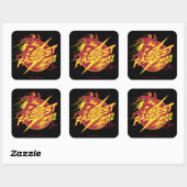 De flits | De snelste Man leeft Vierkante Sticker (Vel)