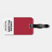 De flits | "De toekomst zal er zijn" Bagagelabel (Achterkant horizontaal)