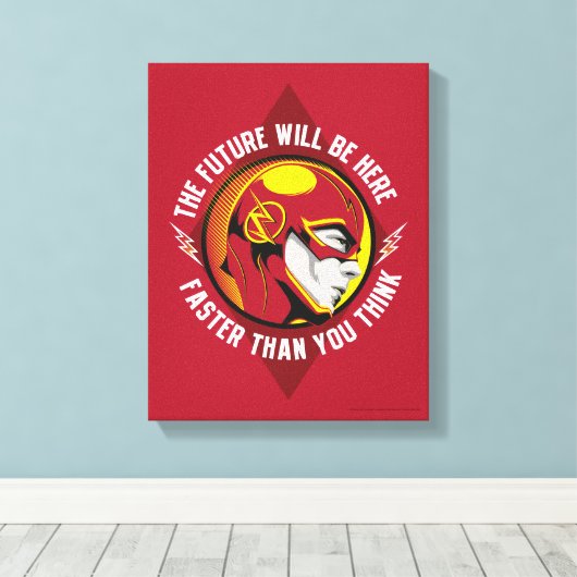 De flits | "De toekomst zal er zijn" Canvas Afdruk (Insitu (Houten vloer))