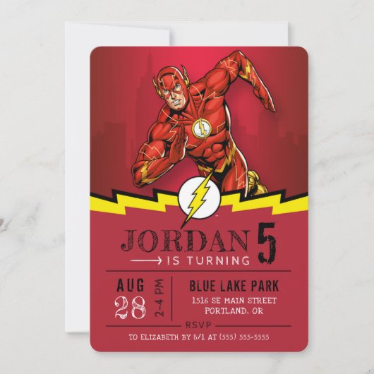 De flits | Fijne verjaardag Kaart (Voorkant)