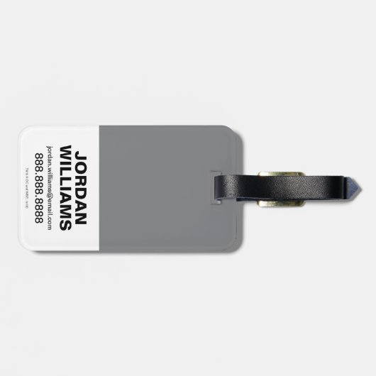 De flits | Flash-vergelijking Bagagelabel (Achterkant horizontaal)