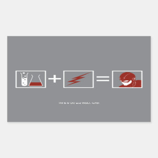 De flits | Flash-vergelijking Rechthoekige Sticker