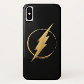 De flits | Geel borstEmbleem Case-Mate iPhone Case (Achterkant)