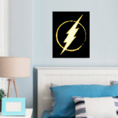 De flits | Geel borstEmbleem Folie Afdrukken (Insitu (Slaapkamer))