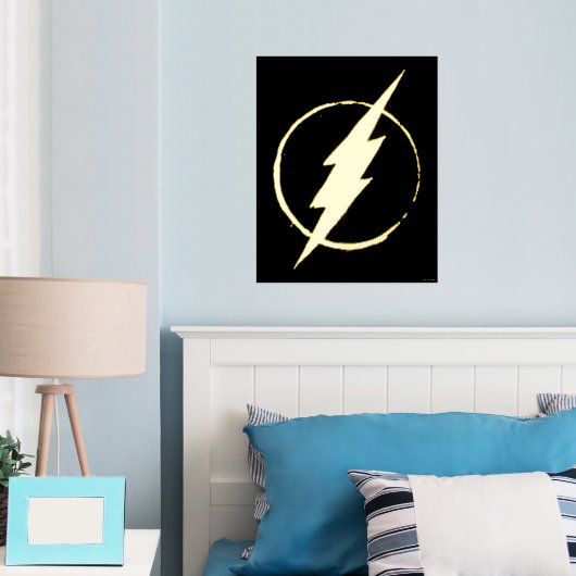 De flits | Geel borstEmbleem Folie Afdrukken (Insitu (Slaapkamer))