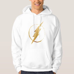 De flits Geel borstEmbleem Hoodie