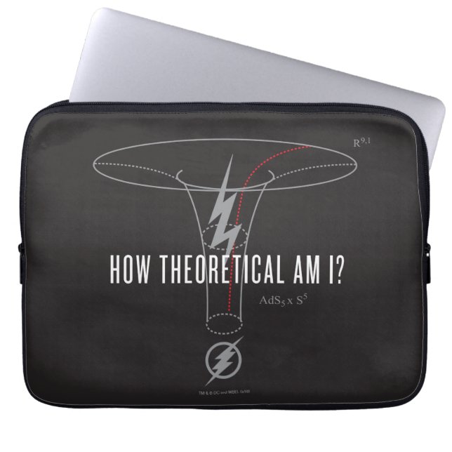 De flits | "Hoe theoretisch ben ik?" Laptop Sleeve (Voorkant)