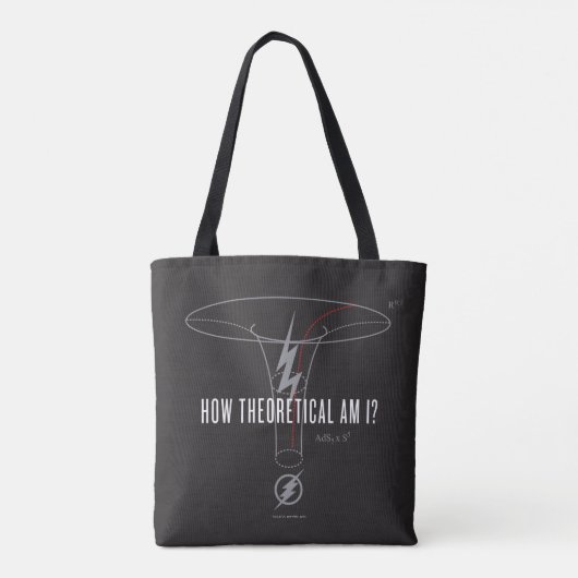 De flits | "Hoe theoretisch ben ik?" Tote Bag (Achterkant)
