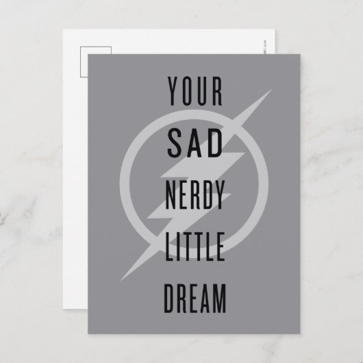 De flits | "Jouw Zad Nerdy Little Dream" Briefkaart (Voorkant / Achterkant)