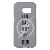 De flits | "Jouw Zad Nerdy Little Dream" Case-Mate Samsung Galaxy Hoesje (Achterkant)