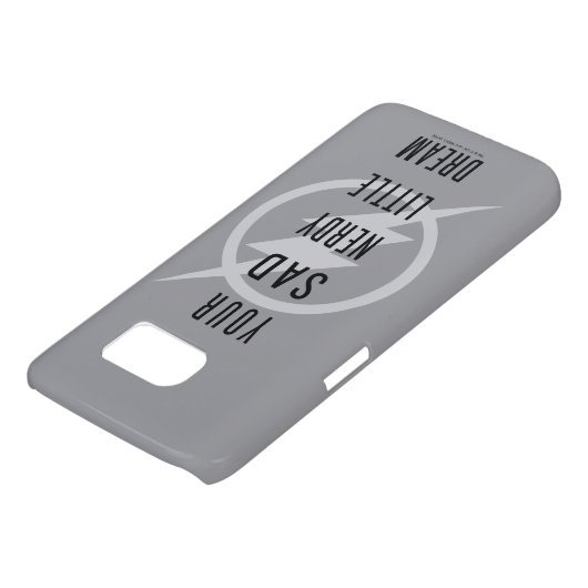 De flits | "Jouw Zad Nerdy Little Dream" Case-Mate Samsung Galaxy Hoesje (Onderkant)