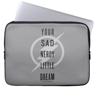 De flits   "Jouw Zad Nerdy Little Dream" Laptop Sleeve