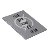 De flits | "Jouw Zad Nerdy Little Dream" Notitieboek (Rechterzijde)