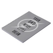 De flits | "Jouw Zad Nerdy Little Dream" Notitieboek (Linkerzijde)