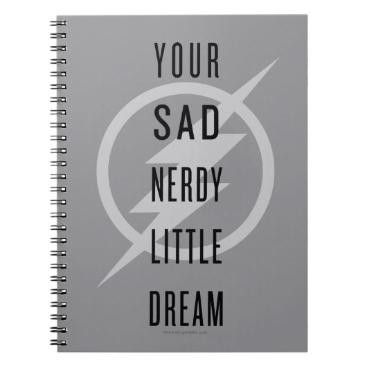 De flits | "Jouw Zad Nerdy Little Dream" Notitieboek (Voorkant)
