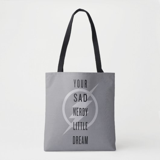 De flits | "Jouw Zad Nerdy Little Dream" Tote Bag (Voorkant)