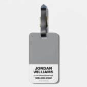 De flits | Lightning Bolt Logo Bagagelabel (Achterkant verticaal)