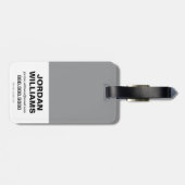 De flits | Lightning Bolt Logo Bagagelabel (Achterkant horizontaal)