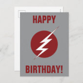 De flits | Lightning Bolt Logo Briefkaart (Voorkant / Achterkant)