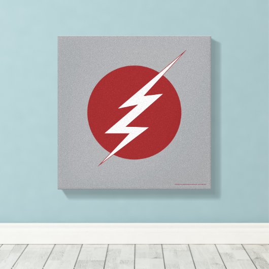 De flits | Lightning Bolt Logo Canvas Afdruk (Insitu (Houten vloer))