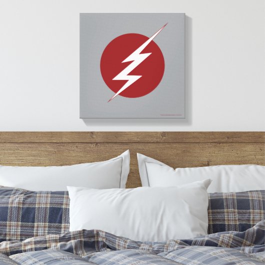 De flits | Lightning Bolt Logo Canvas Afdruk (Insitu (Slaapkamer))