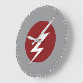 De flits | Lightning Bolt Logo Grote Klok (Hoek)