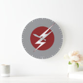 De flits | Lightning Bolt Logo Grote Klok (Huis)