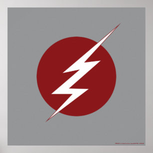 De flits Lightning Bolt Logo Poster