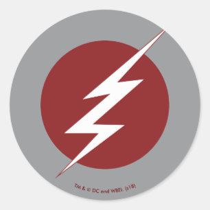 De flits Lightning Bolt Logo Ronde Sticker