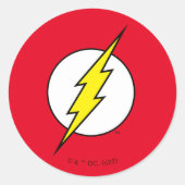De flits | Lightning Bolt Ronde Sticker (Voorkant)