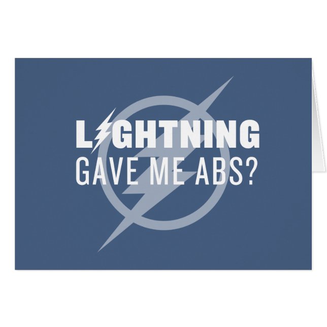De flits | "Lightning Gave Me Abs?" (Voorkant Horizontaal)