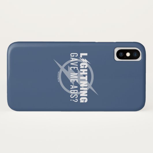 De flits | "Lightning Gave Me Abs?" Case-Mate iPhone Case (Achterkant (horizontaal))