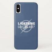 De flits | "Lightning Gave Me Abs?" Case-Mate iPhone Case (Achterkant)