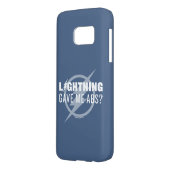 De flits | "Lightning Gave Me Abs?" Case-Mate Samsung Galaxy Hoesje (Achterkant Links)