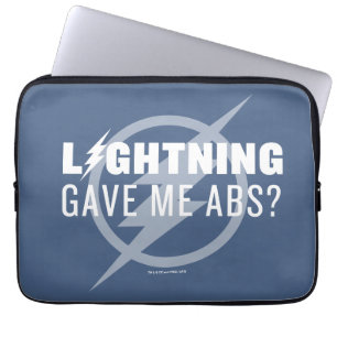 De flits   "Lightning Gave Me Abs?" Laptop Sleeve
