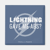 De flits | "Lightning Gave Me Abs?" Magneet (Voorkant)