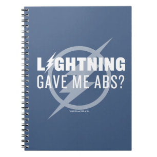 De flits "Lightning Gave Me Abs?" Notitieboek