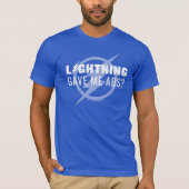 De flits | "Lightning Gave Me Abs?" T-shirt (Voorkant)
