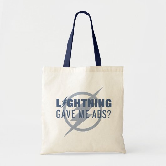 De flits | "Lightning Gave Me Abs?" Tote Bag (Voorkant)